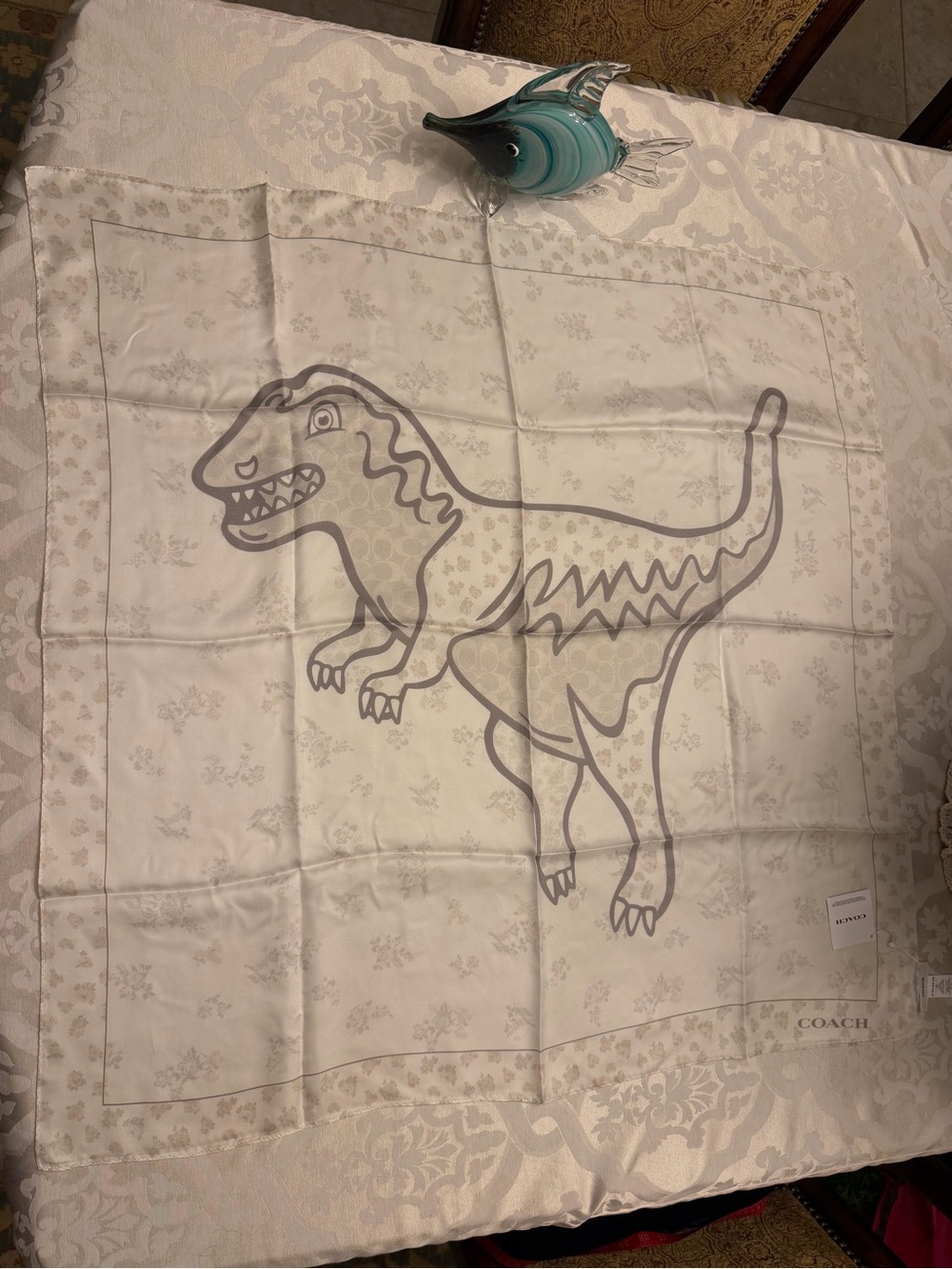 NWT Coach REXY 100% Silk Scarf
